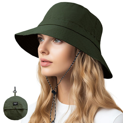 NPQQUAN Sun Bucket Hats for Woman Men Lightweight Sun Hat Packable Foldable