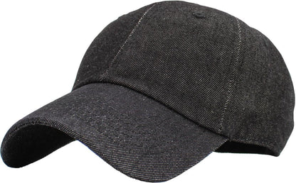 KBETHOS Classic Unisex Cotton Adjustable Low Crown Baseball Cap – Plain Dad Hat