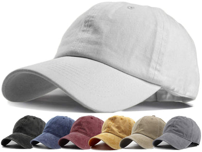 HH HOFNEN Baseball Cap Washed Cotton Unstructured Vintage Hat for Men Women