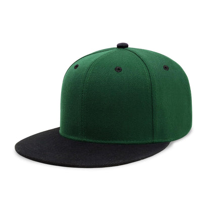 CHOK.LIDS Classic Snapback Flat Bill Hat Blank Adjustable Baseball Cap