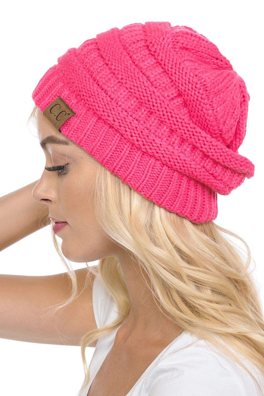 C.C Exclusives Cable Knit Beanie - Thick, Soft & Warm Chunky Beanie Hats