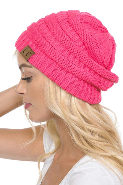 C.C Exclusives Cable Knit Beanie - Thick, Soft & Warm Chunky Beanie Hats
