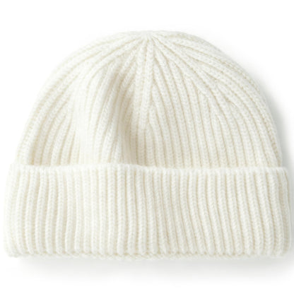 100% Merino Wool Fisherman Beanies for Men Winter Beanie Skull Cap