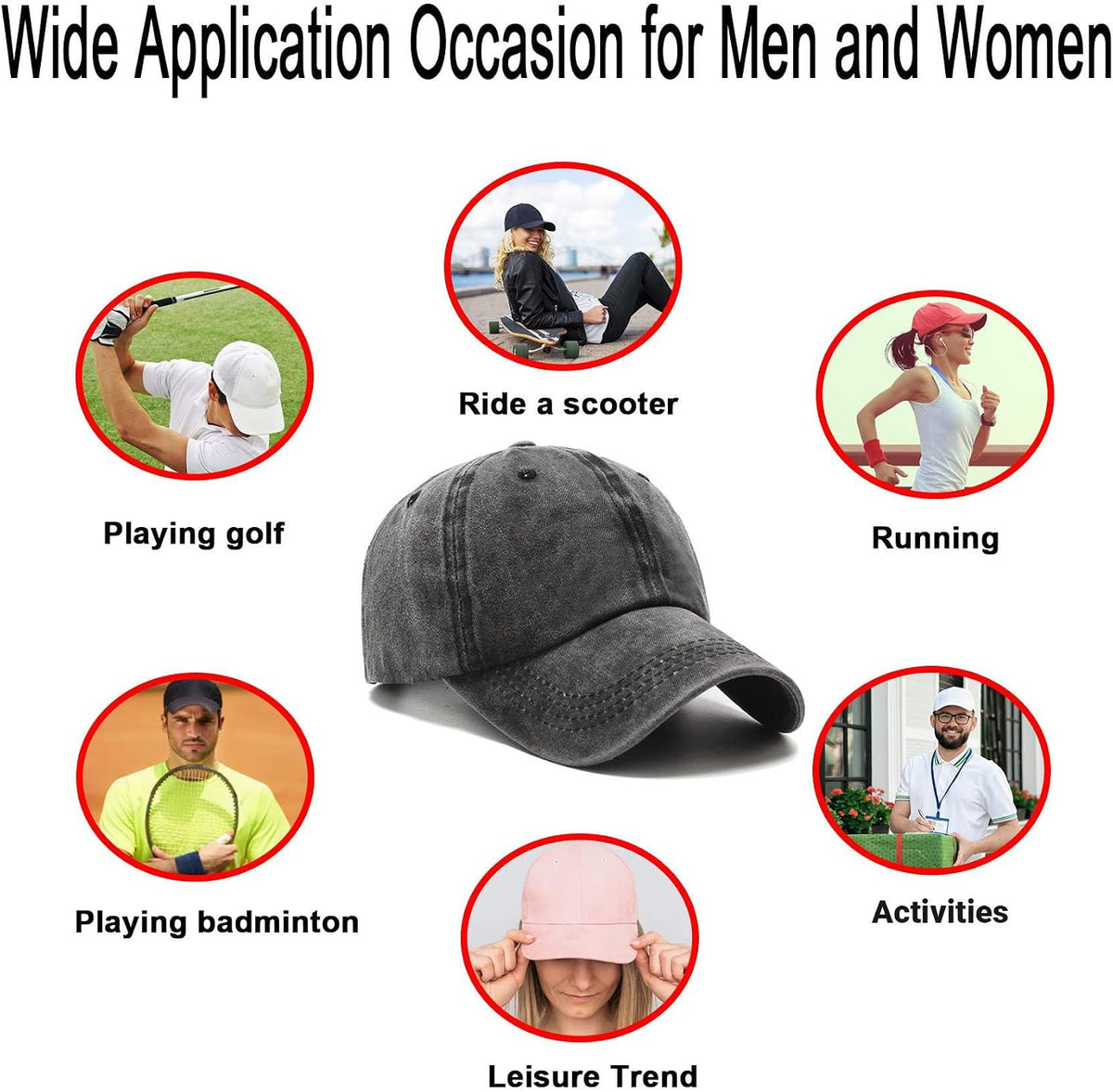 NPJY Baseball Cap Golf Dad Hat Adjustable Original Classic Low Profile Hat