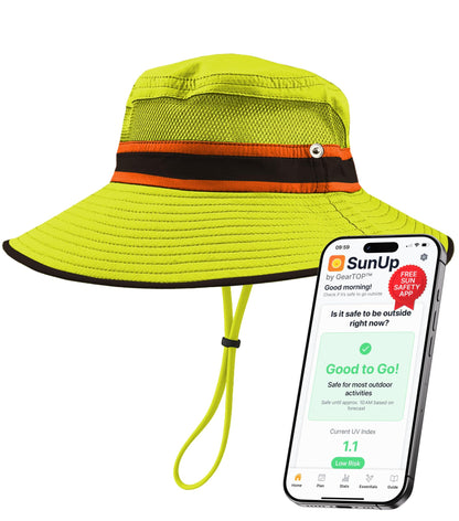 GearTOP Safari Hat for Men Sun Hats for Women UV Protection UPF 50+ Fishing, Gardening, Hiking Hat (22-23 1/2")