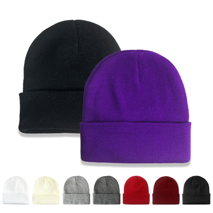 NPQQUAN 2 Packs Beanie for Men Women Winter Hats for Mens Beanie Skull Cap