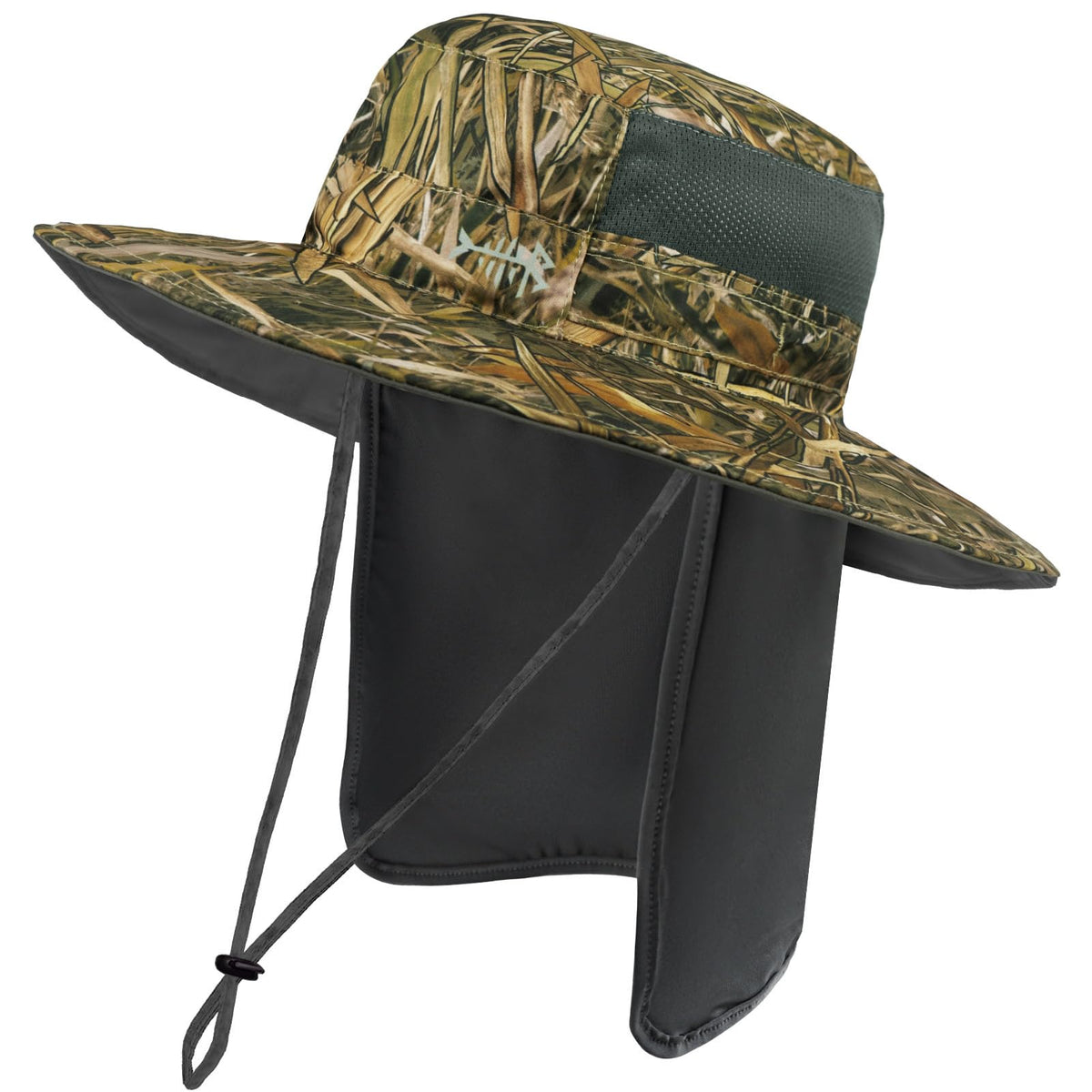 BASSDASH UPF 50+ Sun Fishing Hat Water Resistant with Detachable Neck Flap