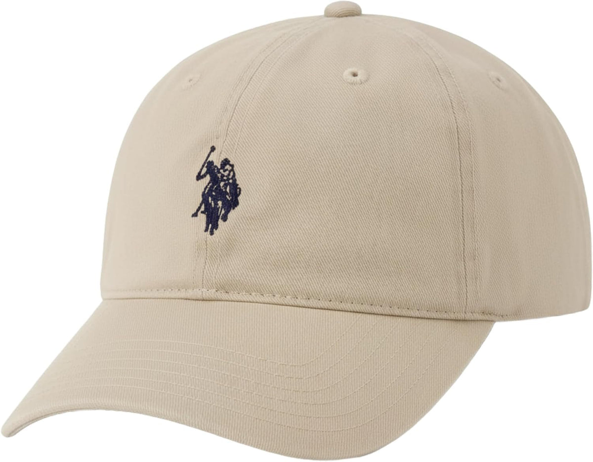 U.S. Polo Assn. Baseball Cap, 100% Cotton Adjustable Dad Hat with Small Pony Logo