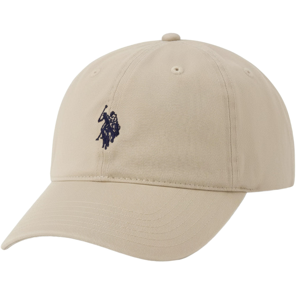 U.S. Polo Assn. Baseball Cap, 100% Cotton Adjustable Dad Hat with Small Pony Logo