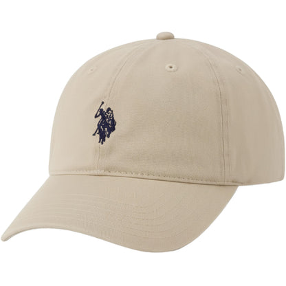 U.S. Polo Assn. Baseball Cap, 100% Cotton Adjustable Dad Hat with Small Pony Logo