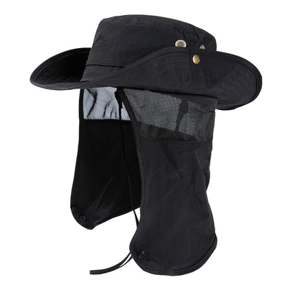 Comhats Sun Hat with Neck Flap for Men, UPF 50+ Wide Brim Cooling Oversized