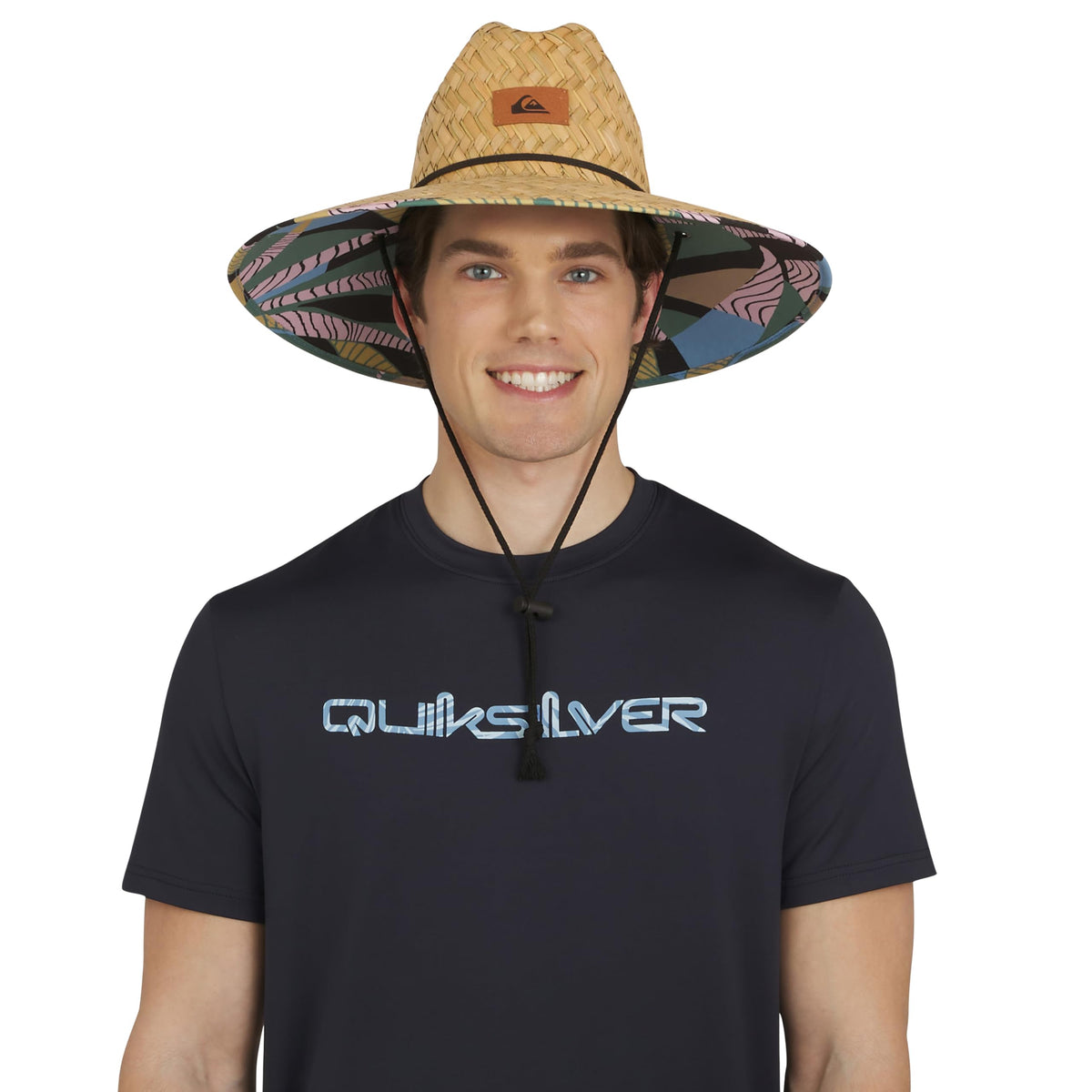 Quiksilver Men's Wide Brim Outdoor Lifeguard Straw Sun Hat