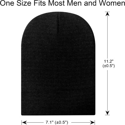 25 Pack Winter Beanie Hats Bulk for Men Women, Wholesale Knit Beanies Cold Weather Skull Caps