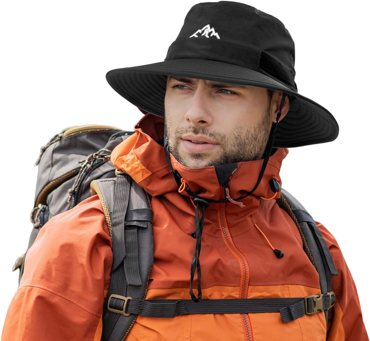 TOP-EX Men's Waterproof Bucket Sun Hat, UPF 50+ Wide Brim, S/M-XXL