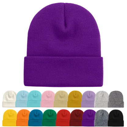 ZOORON Beanie for Women Men Ski Watch Cap Cuffed Plain Skull Knit Hat Soft Fisherman Winter Hat