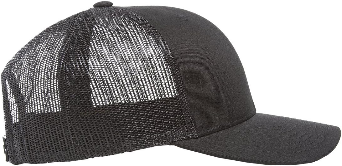 Yupoong Men's YP Classics Retro Trucker Hat, Black, One Size