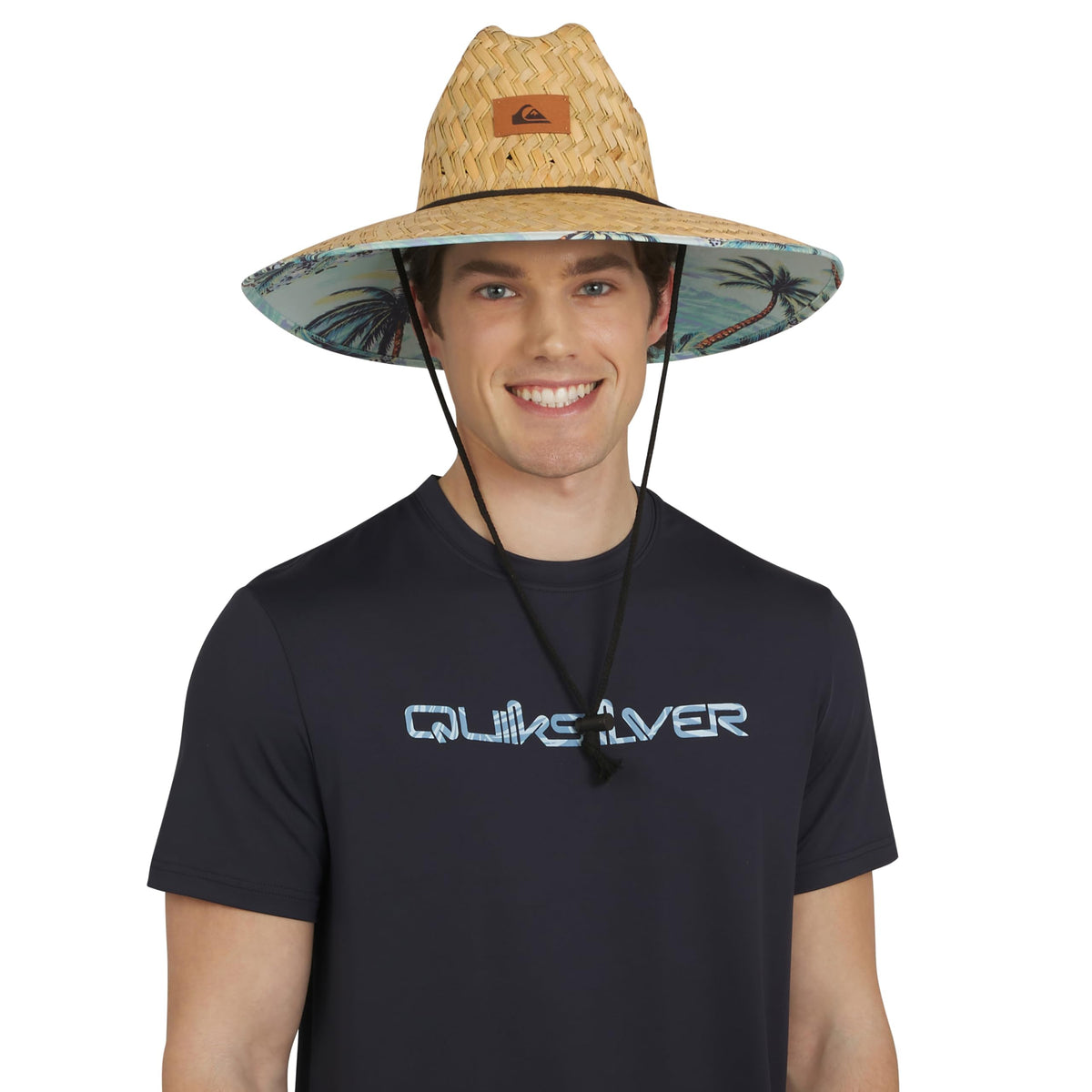 Quiksilver Men's Wide Brim Outdoor Lifeguard Straw Sun Hat