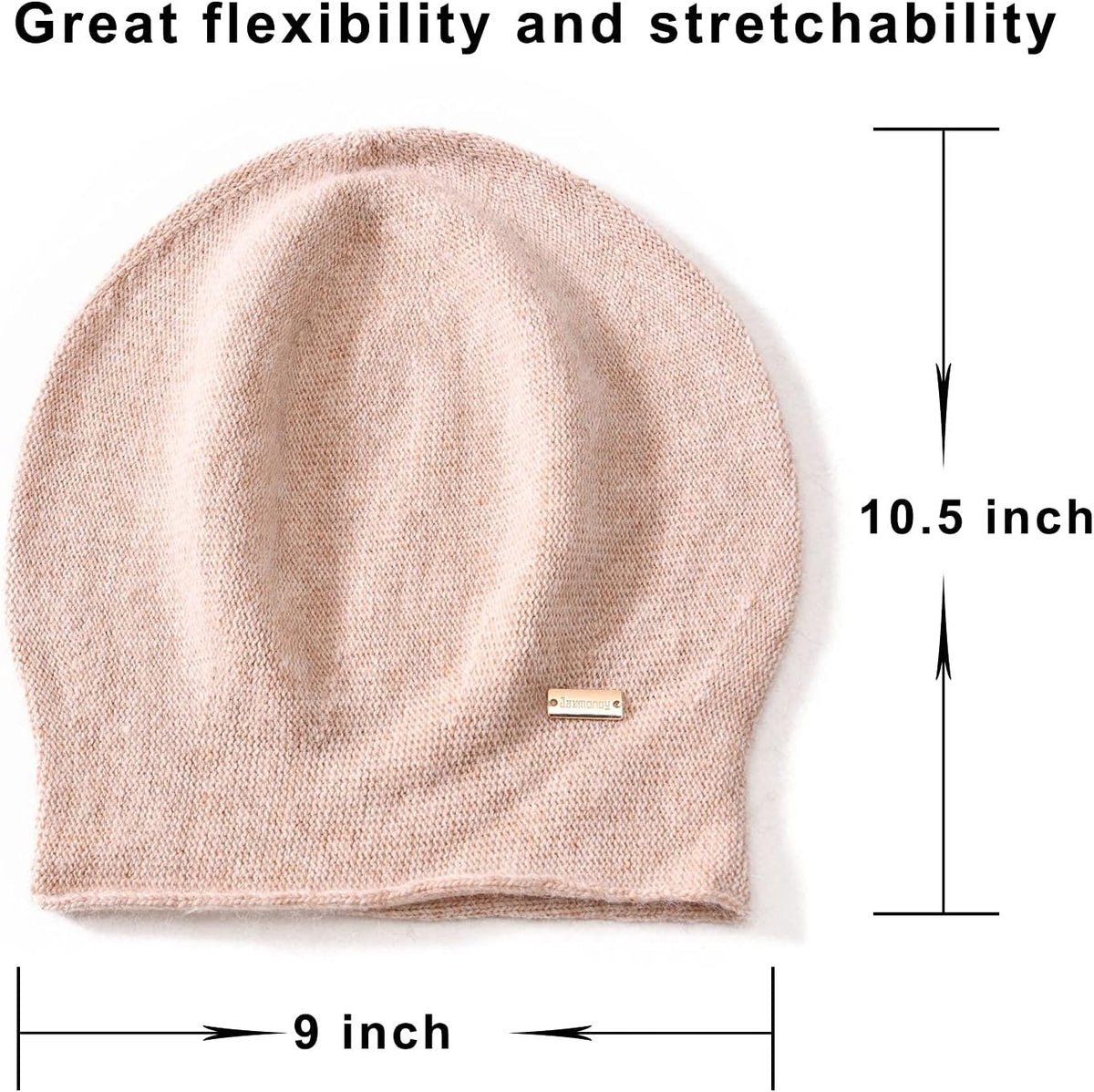 jaxmonoy Slouchy Knit Beanie Hat for Women Winter Soft Warm Ladies Laightweight Slouch Knitted Skull Beanies Cap