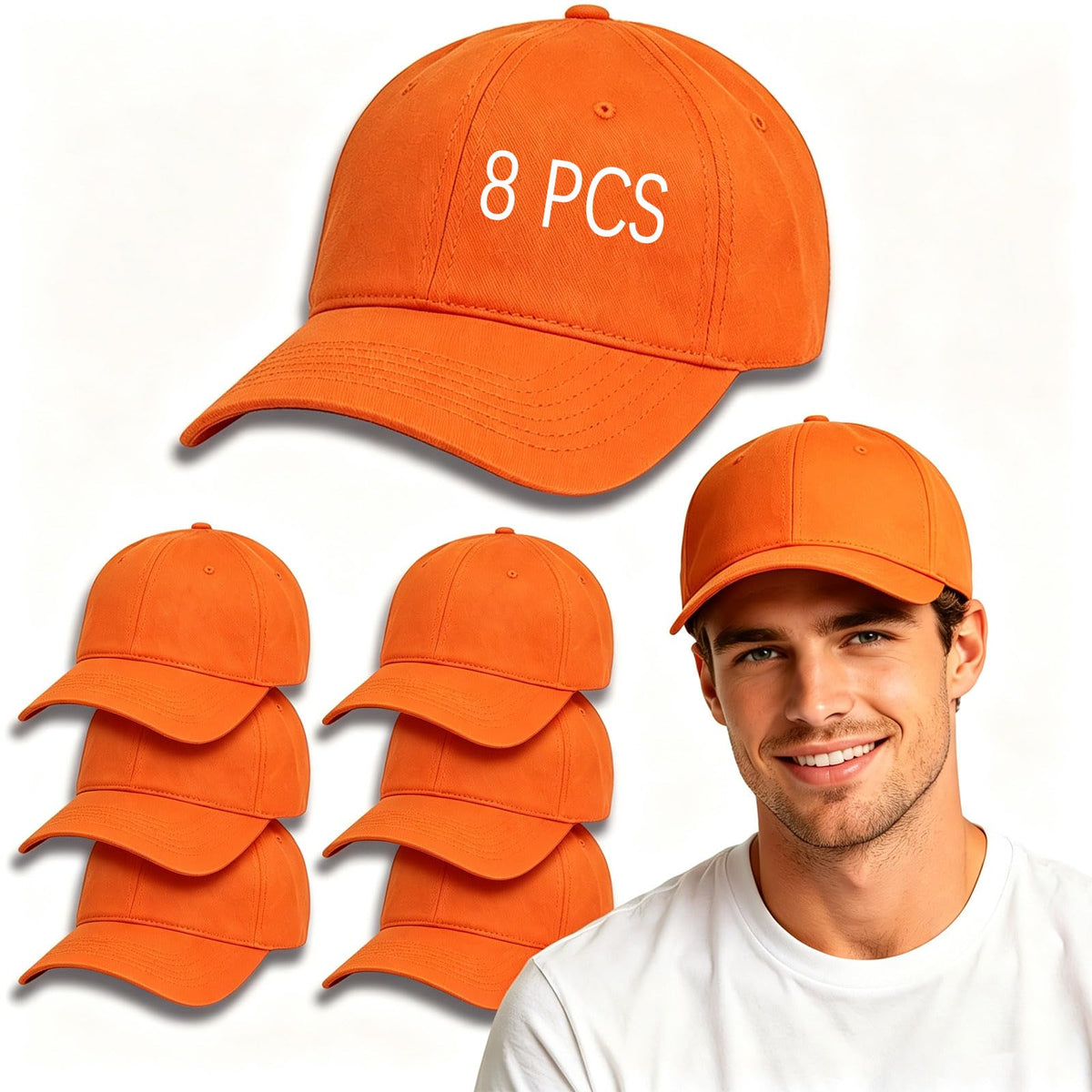 Baseball Cap for Men Women,with Ventilation Eyelets, Adjustable Fit for Hiking Fishing Running Golf