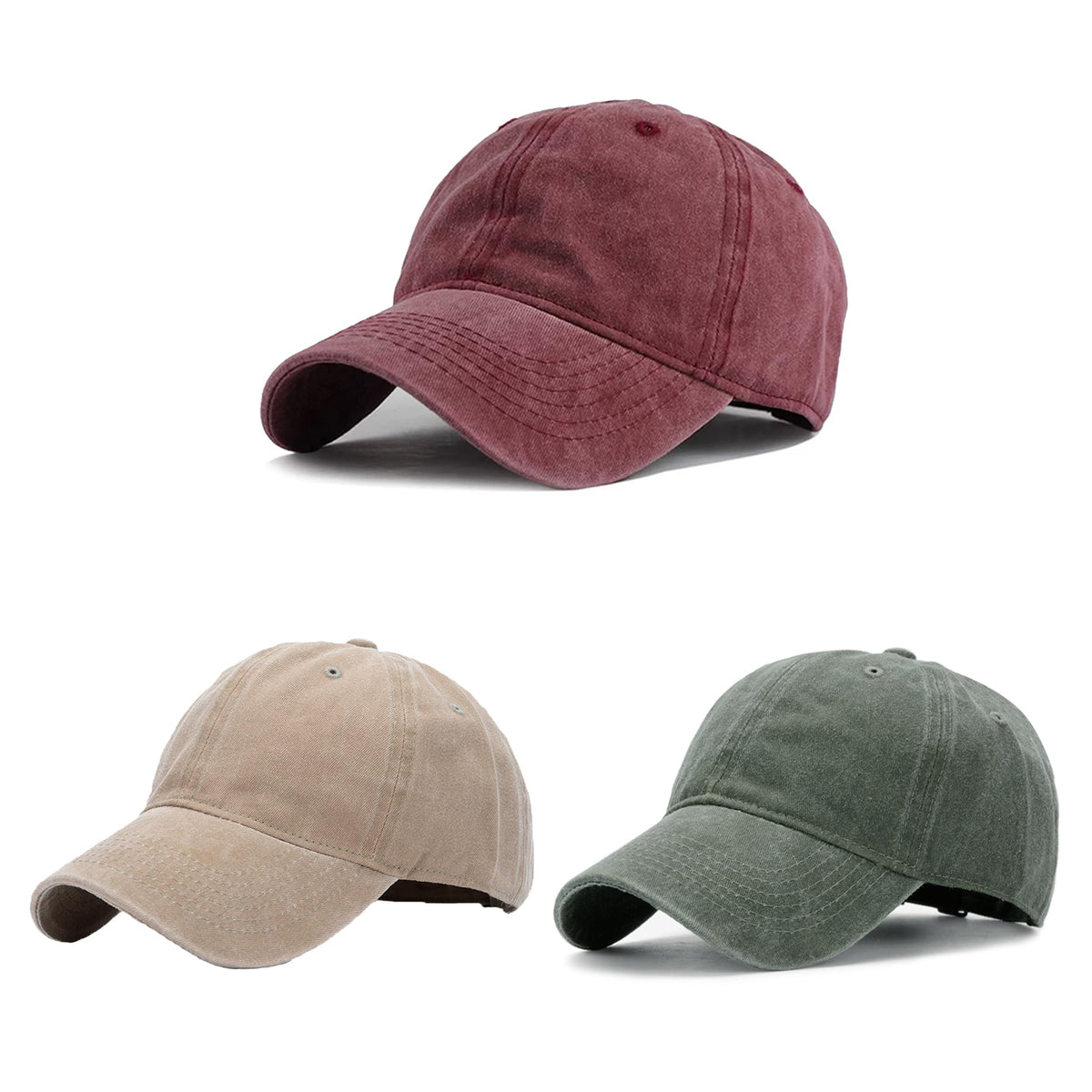 HH HOFNEN Baseball Cap Washed Cotton Unstructured Vintage Hat for Men Women