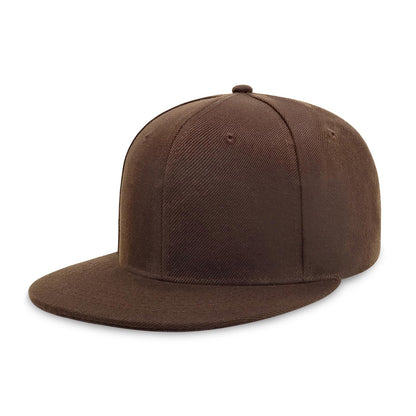 CHOK.LIDS Classic Snapback Flat Bill Hat Blank Adjustable Baseball Cap
