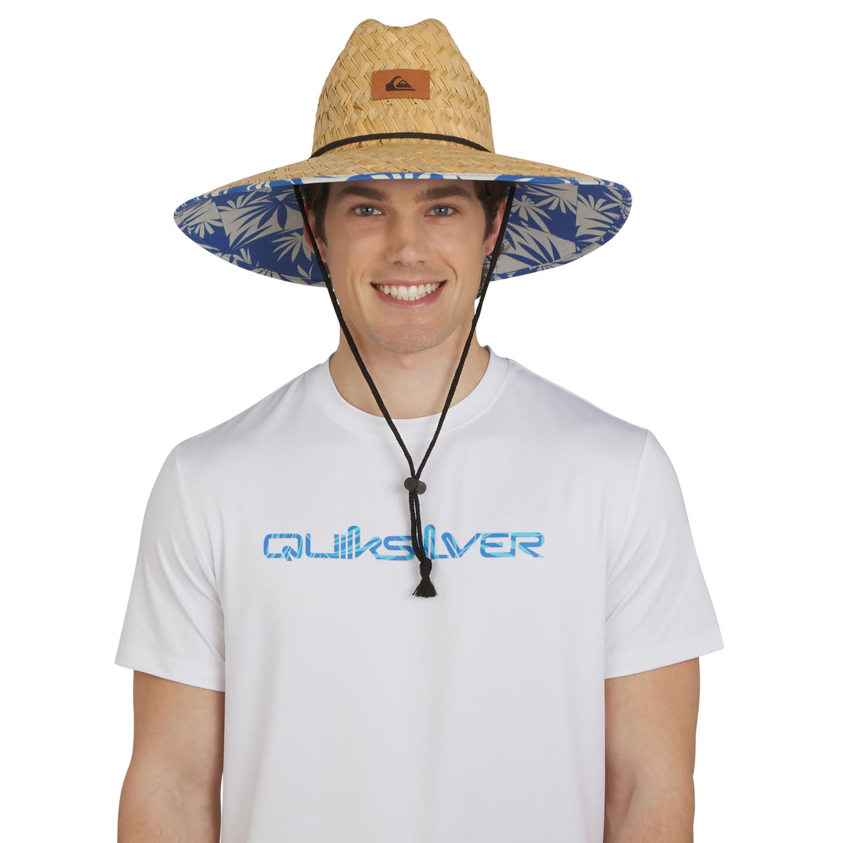Quiksilver Men's Wide Brim Outdoor Lifeguard Straw Sun Hat