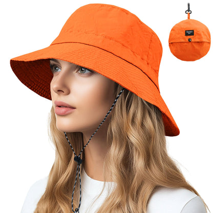 NPQQUAN Sun Bucket Hats for Woman Men Lightweight Sun Hat Packable Foldable