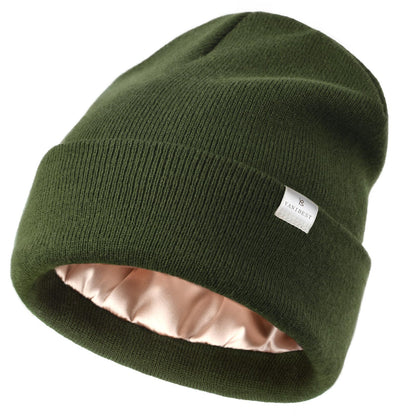 YANIBEST Satin Lined Beanie for Women, Reduce Frizz Winter Hats