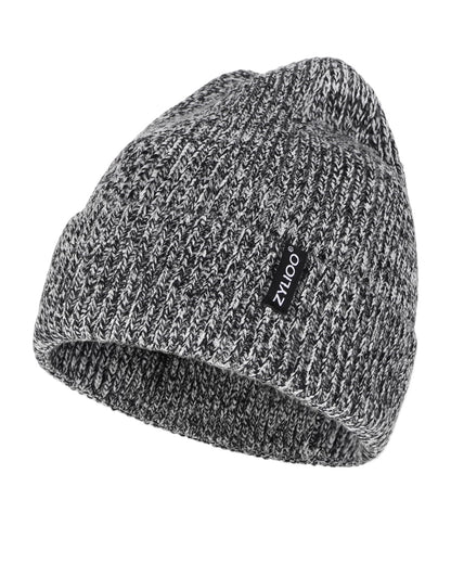 Zylioo XXL Beanie for Men,Big Head Winter Knit Hat,Stretch Warm Skull Cap
