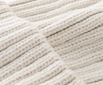 Connectyle Women's Rib Knit Cuffed Beanie Hat Stretch Acrylic Winter Hat Thick Warm Snow Ski Cap