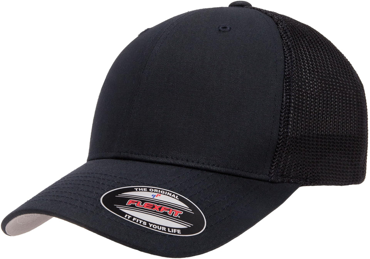 Flexfit Unisex Mesh Fitted 2-Tone Trucker Hat, One Size
