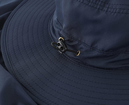 Home Prefer UPF50 Mens Sun Hat with Neck Flap Quick Dry UV Protection Cap Womens Wide Brim Fishing Hat Neck Flap Beach Garden
