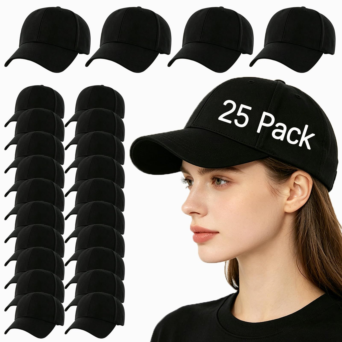 Baseball Cap for Men Women,with Ventilation Eyelets, Adjustable Fit for Hiking Fishing Running Golf