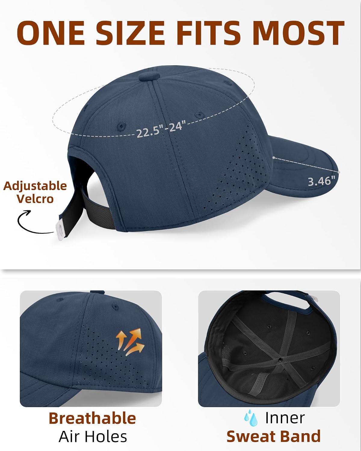 Rosoz Unisex Baseball Cap Vintage UPF 50+ Unstructured Men Women Dad Hat