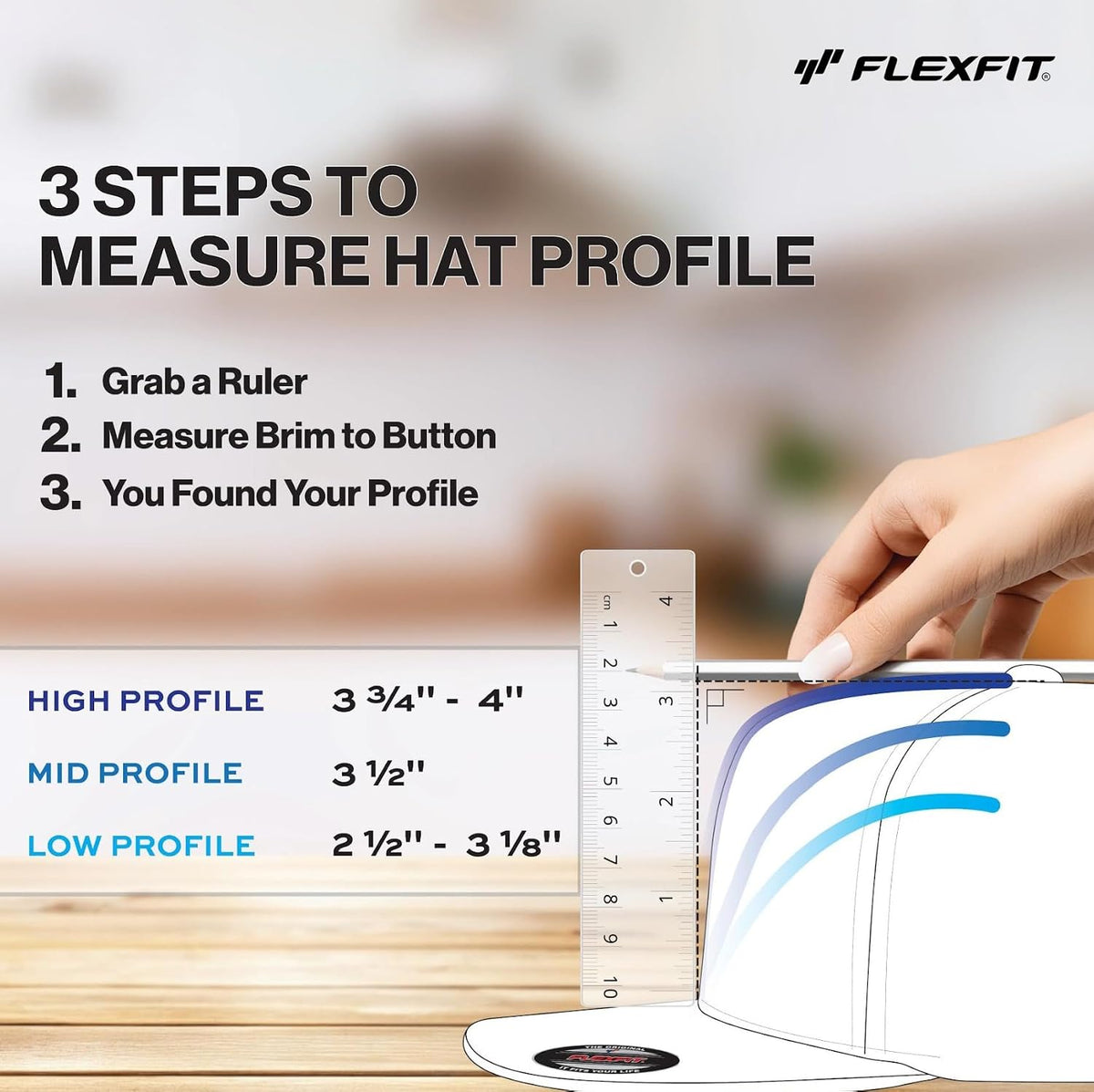 Flexfit Unisex Mesh Fitted 2-Tone Trucker Hat, One Size