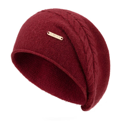 Knit Slouchy Beanie Hats for Women Cashmere Ski Cap Knitted Wool Soft Warm Winter Hat