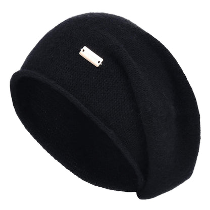 jaxmonoy Slouchy Knit Beanie Hat for Women Winter Soft Warm Ladies Laightweight Slouch Knitted Skull Beanies Cap