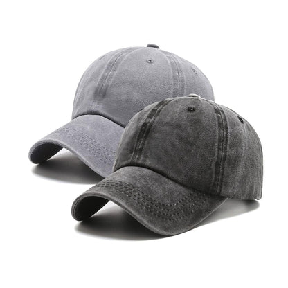 PFFY 2 Packs Vintage Washed Distressed Baseball Cap Dad Hat for Men Women