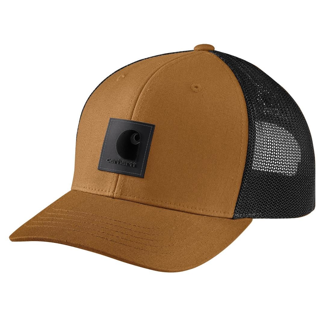 Carhartt Men's Rugged Flex Twill Mesh-Back Logo Patch Cap
