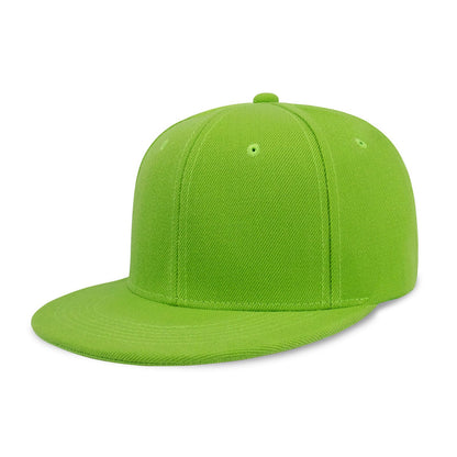 CHOK.LIDS Classic Snapback Flat Bill Hat Blank Adjustable Baseball Cap