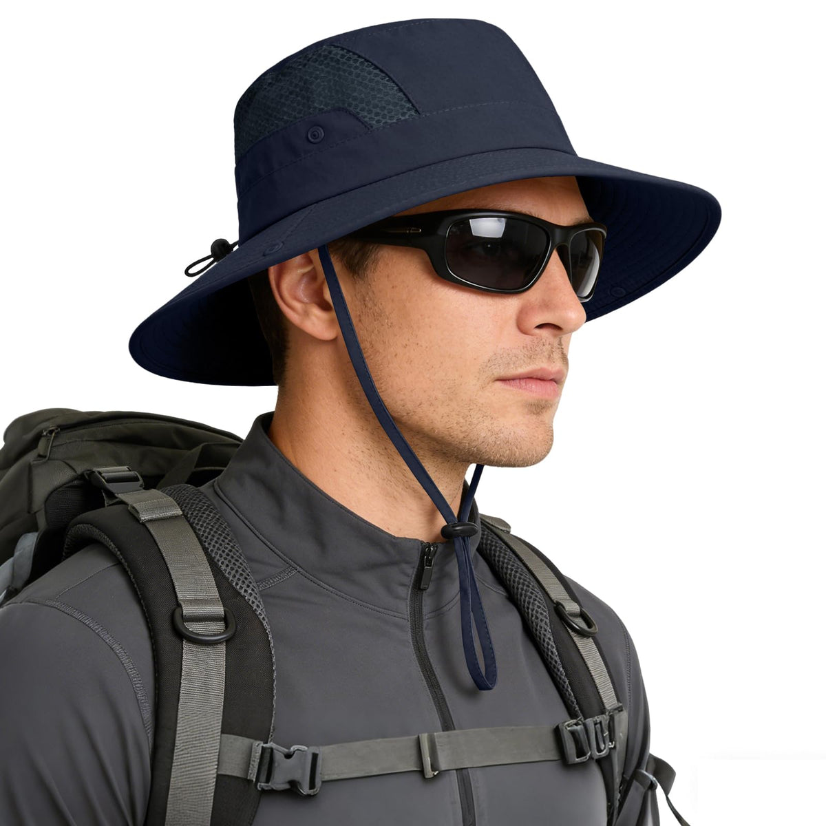 Sun Hat for Men Women UV Protection Wide Brim Fishing Hats Breathable UPF 50+ Boonie Bucket Hats Beach Safari Hiking Garden