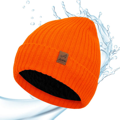 ACUSHLA Waterproof Windproof Winter Hat for Men Women Fleece-Lined Beanie