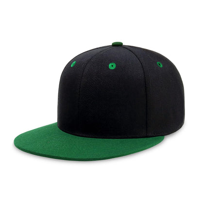 CHOK.LIDS Classic Snapback Flat Bill Hat Blank Adjustable Baseball Cap