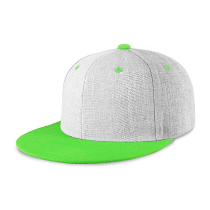 CHOK.LIDS Classic Snapback Flat Bill Hat Blank Adjustable Baseball Cap