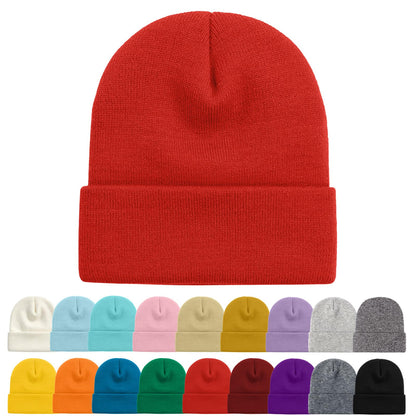 ZOORON Beanie for Women Men Ski Watch Cap Cuffed Plain Skull Knit Hat Soft Fisherman Winter Hat