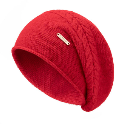 Knit Slouchy Beanie Hats for Women Cashmere Ski Cap Knitted Wool Soft Warm Winter Hat