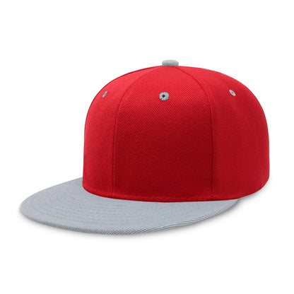 CHOK.LIDS Classic Snapback Flat Bill Hat Blank Adjustable Baseball Cap