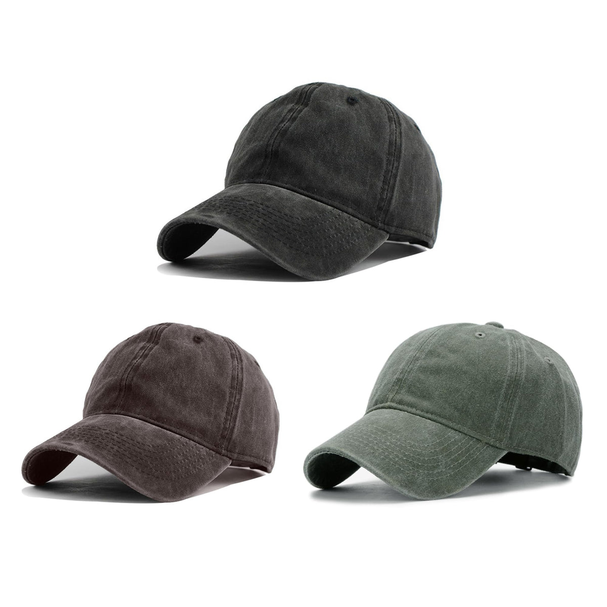 HH HOFNEN Baseball Cap Washed Cotton Unstructured Vintage Hat for Men Women