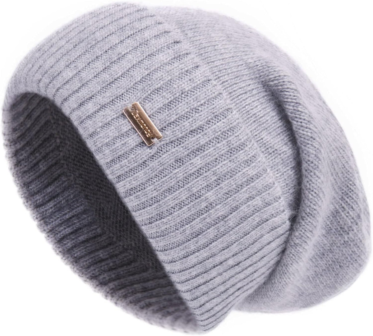 jaxmonoy Slouchy Beanies for Women Winter Lightweight Ladies Knit Hat Cuffed Soft Warm Slouch Beanie Cap - Brown