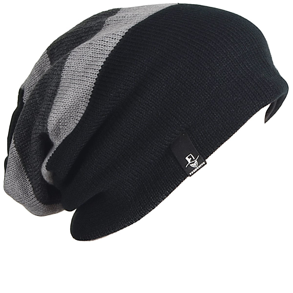 FORBUSITE Mens Slouchy Long Oversized Beanie Knit Cap for Summer Winter B08
